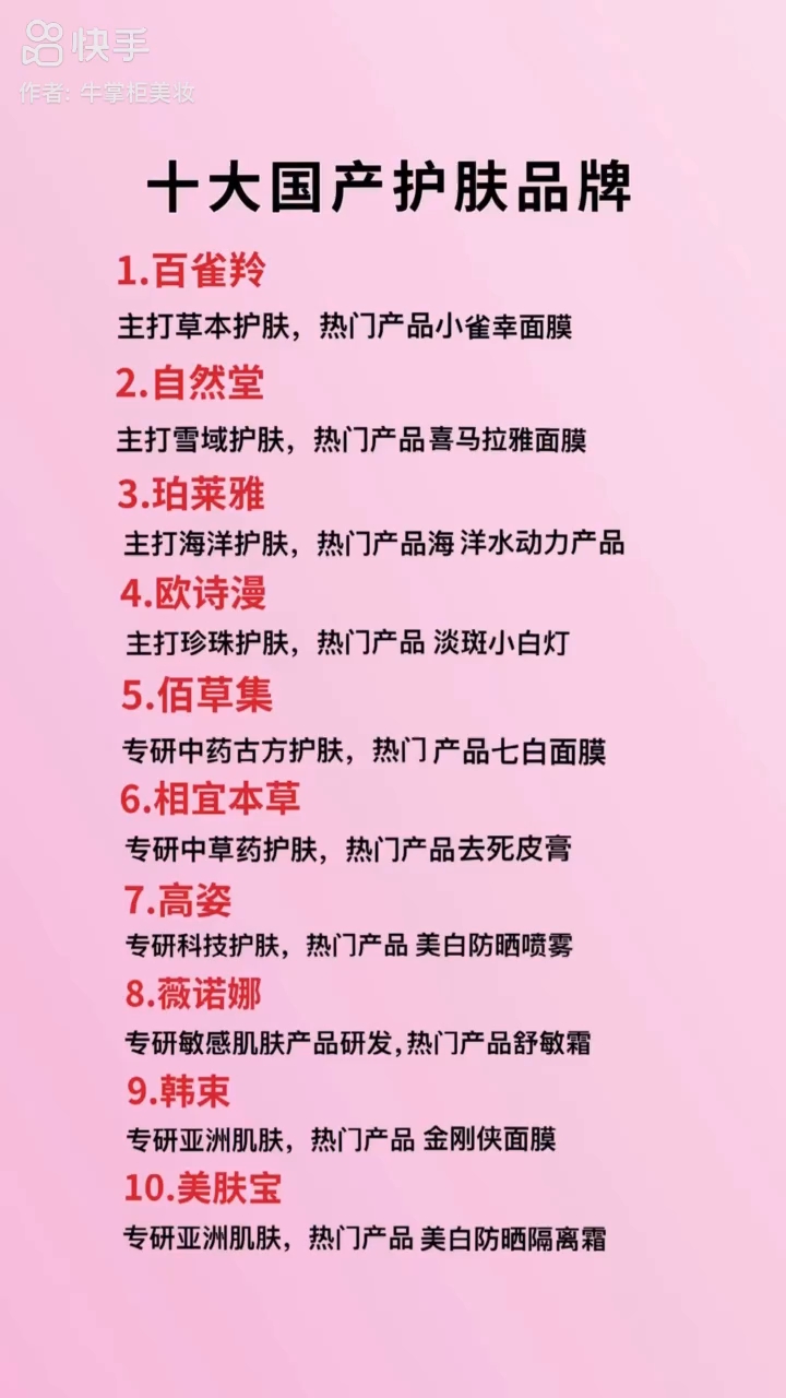 国产十大护肤品排行榜国产十大护肤品排行榜珀莱雅