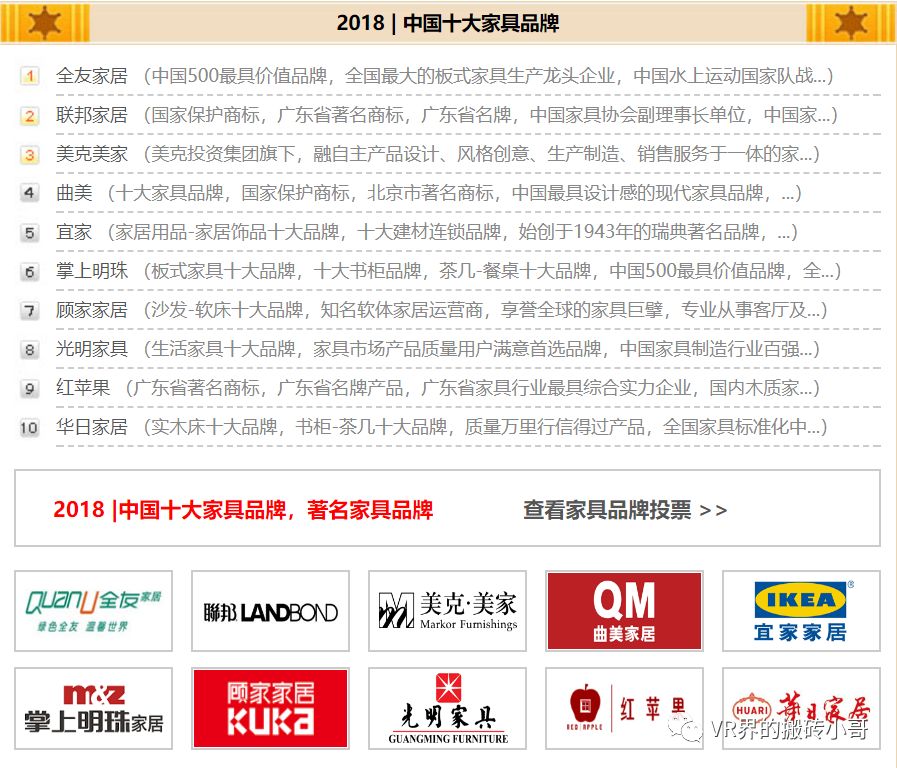 十大家具品牌合作加盟