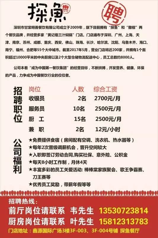 诚邀英才—服务员招聘信息服务员招聘信息怎么写